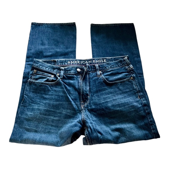 ‼️SOLD‼️ AE AMERICAN EAGLE OUTFITTERS BOOTCUT MENS JEANS 38X32 LOT of 3 - Picture 7 of 9